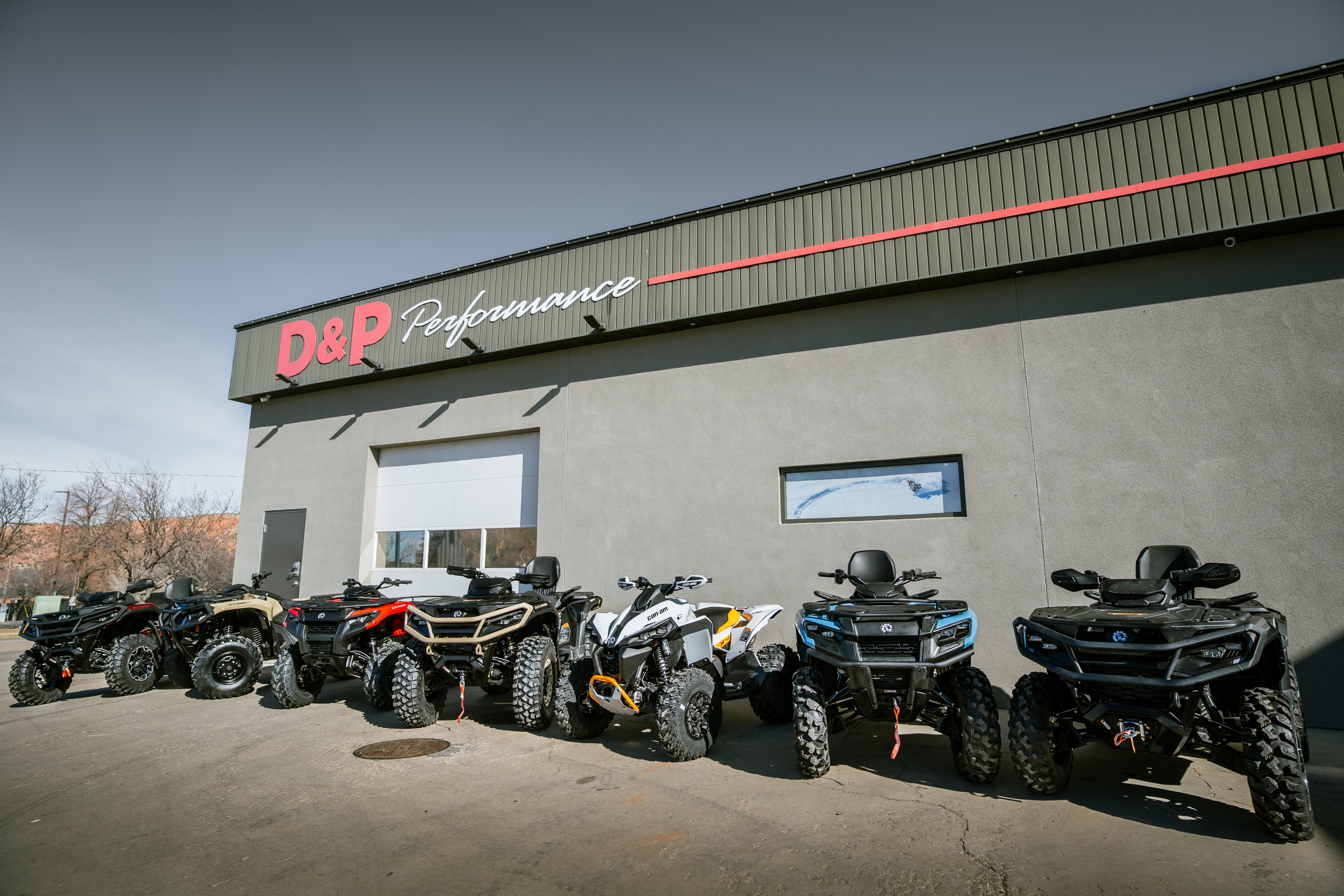 D&P Performance dealership storefront in Cedar City, Utah - family-owned powersports dealer since 1978